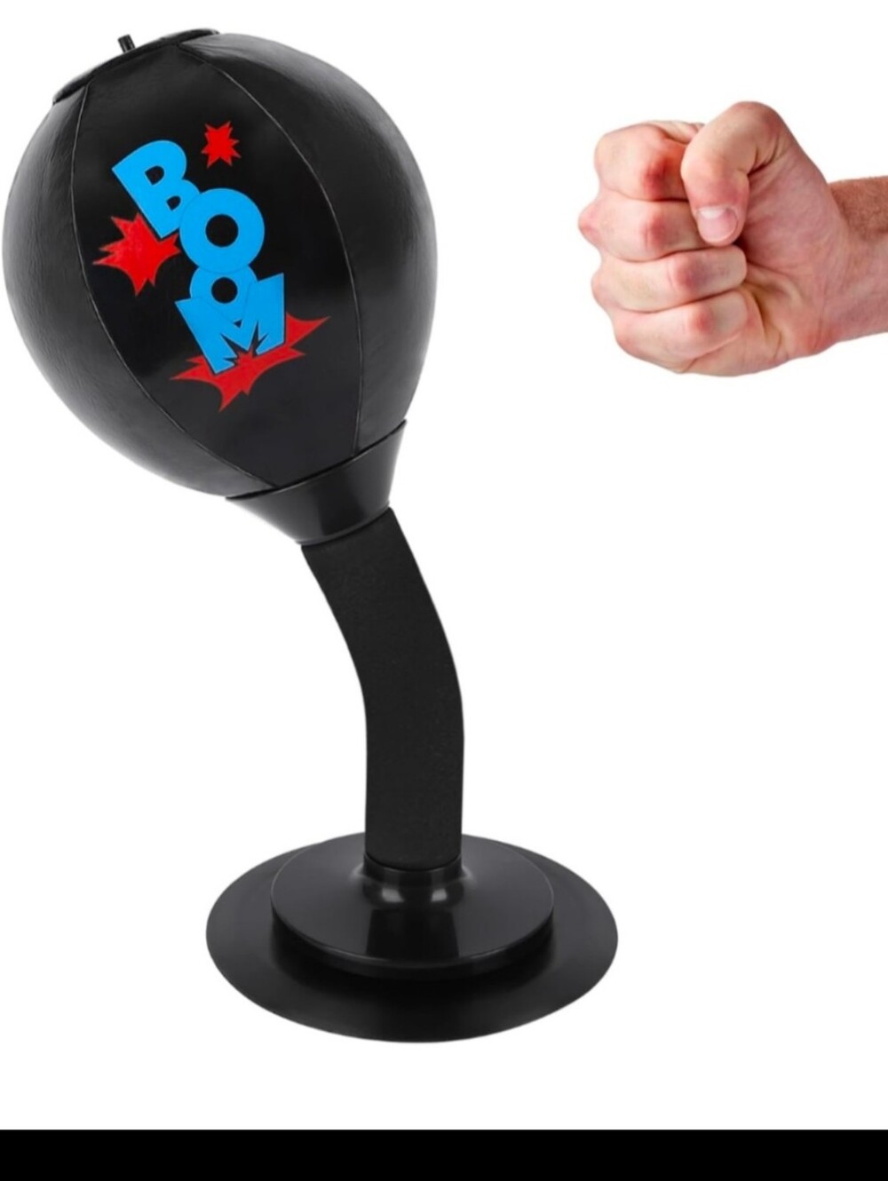 Boom Black Punching Bag with Stand - Home Party Toy
